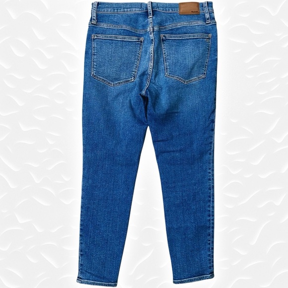 Madewell 9” Mid-Rise Skinny Crop Jeans: Button-Front TENCEL Denim Edition Dewey - Picture 12 of 16